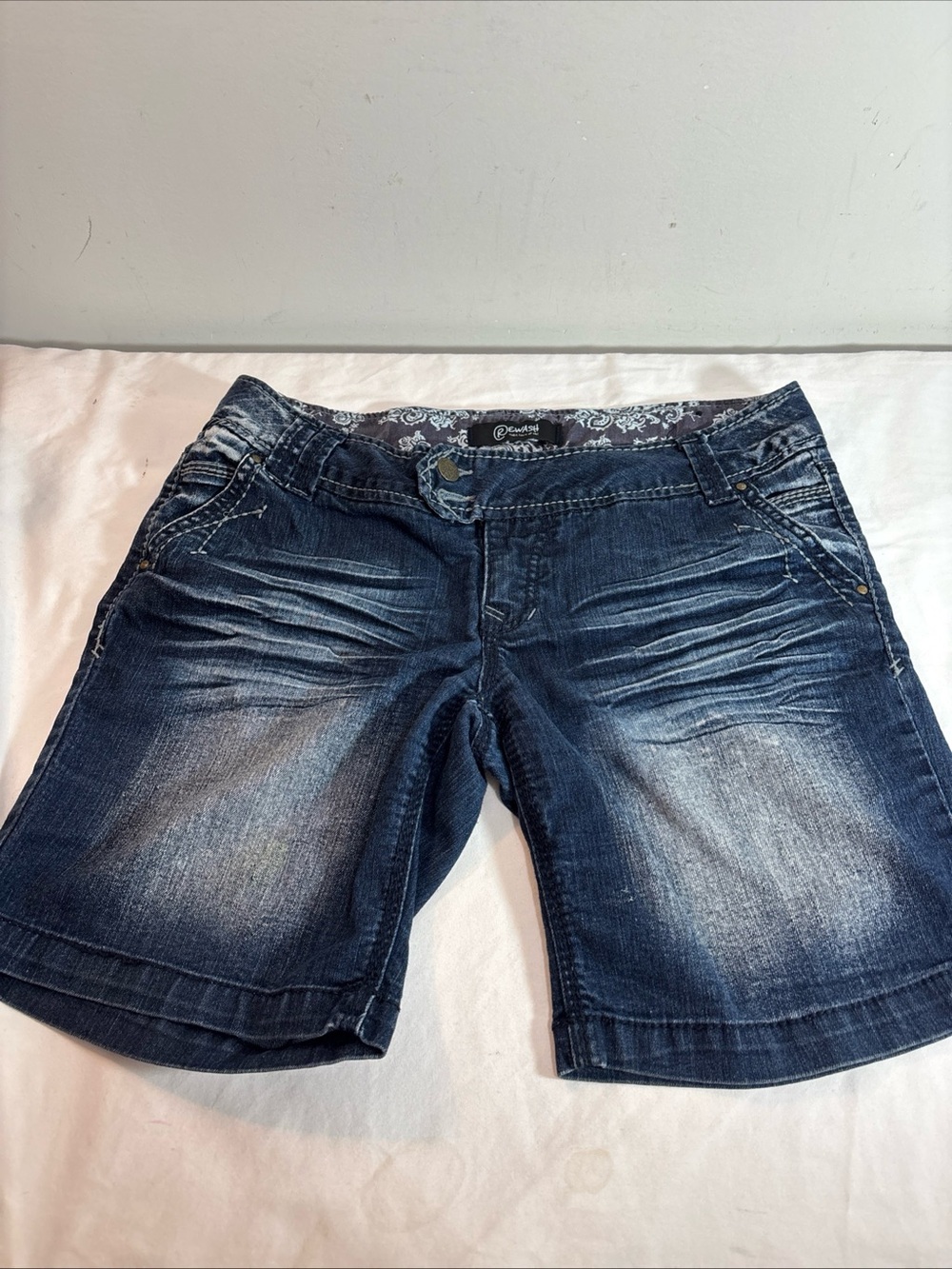 Rewash Women’s Dark Wash Denim Women’s Shorts. 1291 -
